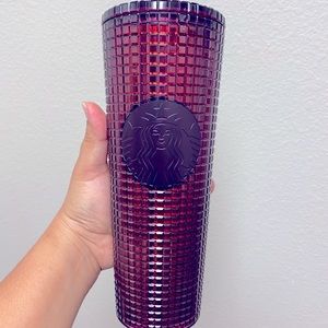 Starbucks burgundy grid- 2020 holiday cup